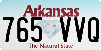 AR license plate 765VVQ
