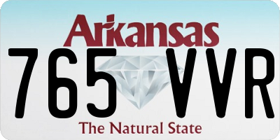 AR license plate 765VVR
