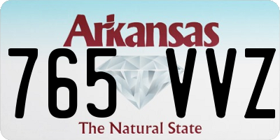 AR license plate 765VVZ
