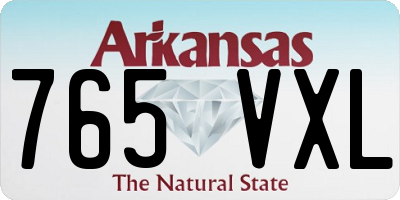 AR license plate 765VXL