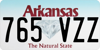 AR license plate 765VZZ