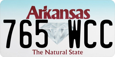 AR license plate 765WCC