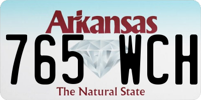 AR license plate 765WCH