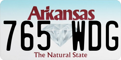 AR license plate 765WDG
