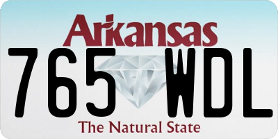 AR license plate 765WDL