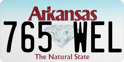 AR license plate 765WEL