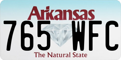 AR license plate 765WFC