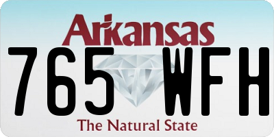 AR license plate 765WFH