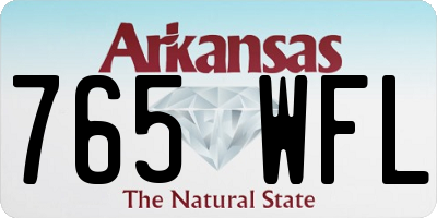 AR license plate 765WFL