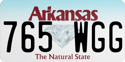 AR license plate 765WGG