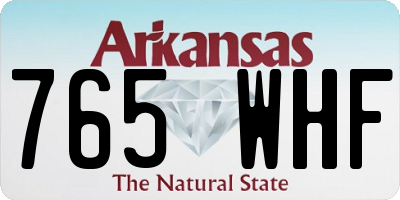 AR license plate 765WHF