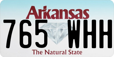 AR license plate 765WHH