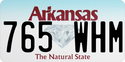 AR license plate 765WHM