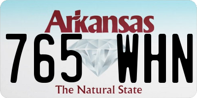 AR license plate 765WHN