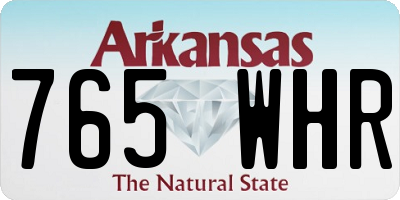 AR license plate 765WHR