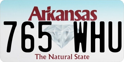 AR license plate 765WHU