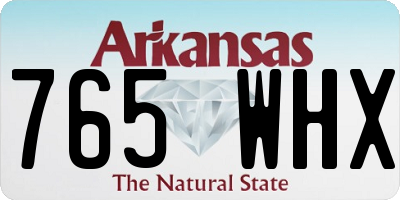 AR license plate 765WHX