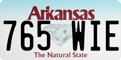 AR license plate 765WIE
