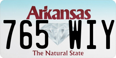 AR license plate 765WIY