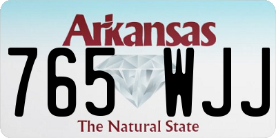 AR license plate 765WJJ