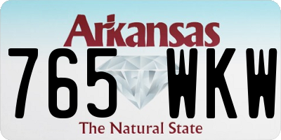 AR license plate 765WKW