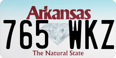 AR license plate 765WKZ