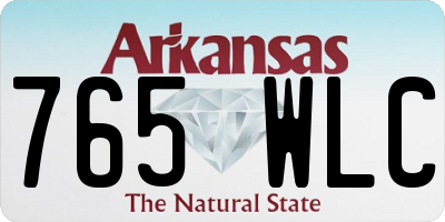 AR license plate 765WLC