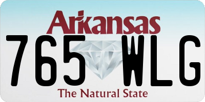 AR license plate 765WLG