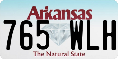AR license plate 765WLH