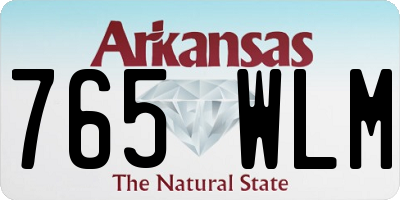 AR license plate 765WLM