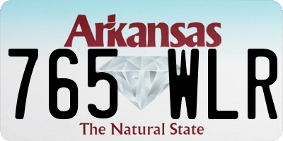 AR license plate 765WLR