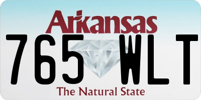 AR license plate 765WLT