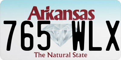 AR license plate 765WLX