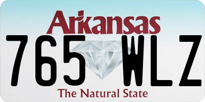 AR license plate 765WLZ