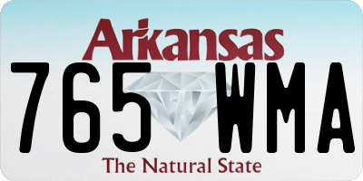 AR license plate 765WMA
