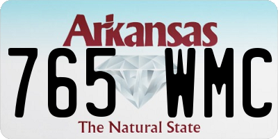 AR license plate 765WMC
