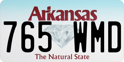 AR license plate 765WMD