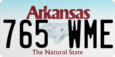 AR license plate 765WME