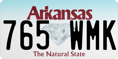 AR license plate 765WMK