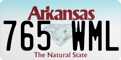 AR license plate 765WML