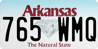 AR license plate 765WMQ