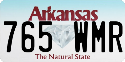 AR license plate 765WMR