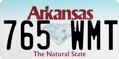 AR license plate 765WMT