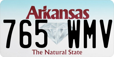 AR license plate 765WMV