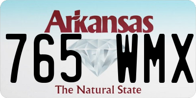 AR license plate 765WMX