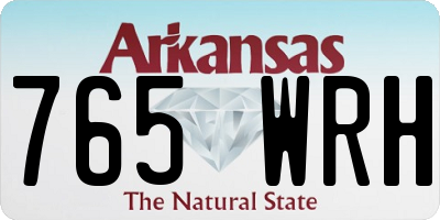 AR license plate 765WRH