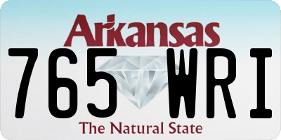 AR license plate 765WRI