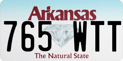 AR license plate 765WTT
