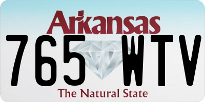 AR license plate 765WTV