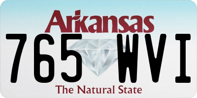AR license plate 765WVI
